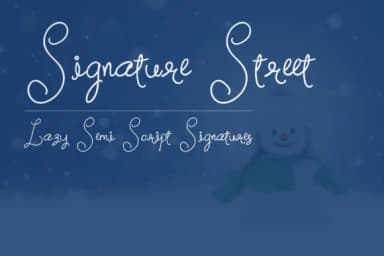 Signature Street Font by Dasagani — Script Handwritten Font — thumbnail 1