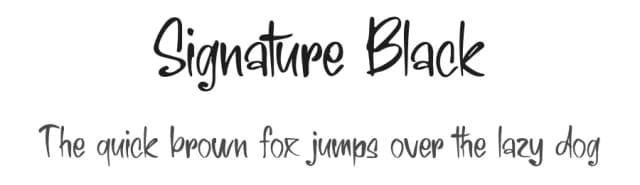 Signature Black by Creative Zone — Script Handwritten Font