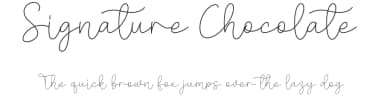 Signature Chocolate by Scratchones — Script Handwritten Font — thumbnail 1