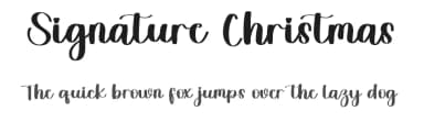 Signature Christmas by FreshtypeINK — Script Handwritten Font — thumbnail 1