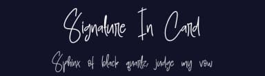 Signature In Card by Scratchones — Script Handwritten Font — thumbnail 2