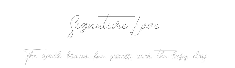 Signature Love by Belina Studio — Script Handwritten Font
