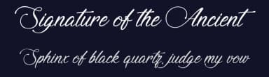 Signature of the Ancient by Octotype  | Thomas Boucherie — Script Handwritten Font — thumbnail 2