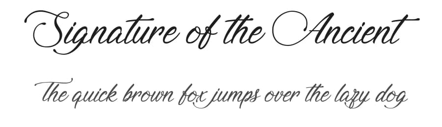 Signature of the Ancient by Octotype  | Thomas Boucherie — Script Handwritten Font