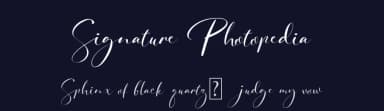 Signature Photopedia by Balibilly Design — Script Handwritten Font — thumbnail 2