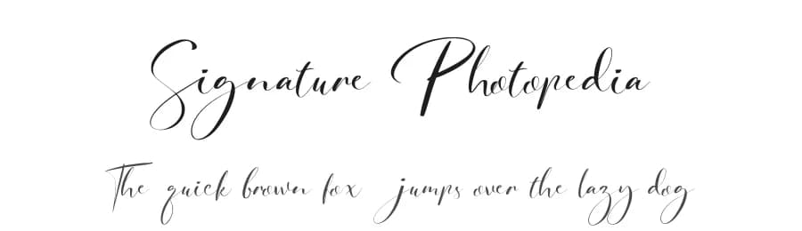 Signature Photopedia by Balibilly Design — Script Handwritten Font