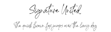 Signature United by AminMario — Script Handwritten Font — thumbnail 1