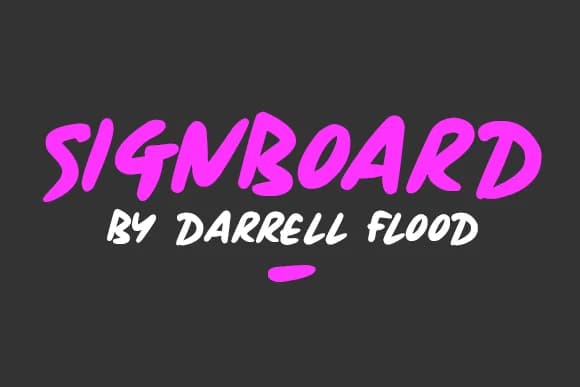 Signboard Font by Dadiomouse — Script Handwritten Font