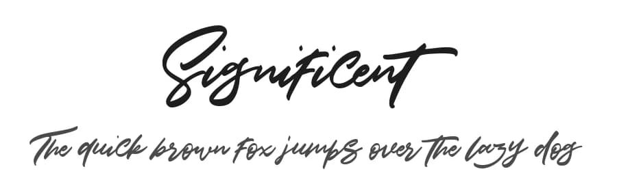 Significent by Dirtyline Studio — Script Handwritten Font