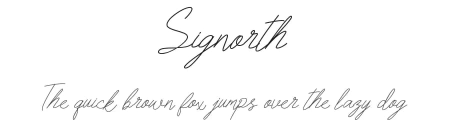 Signorth by Eko Samp — Script Handwritten Font — preview 1
