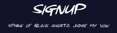Signup by Hawtpixel — Script Handwritten Font — thumbnail 2