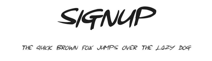 Signup by Hawtpixel — Script Handwritten Font