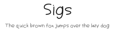Sigs by Matt B — Script Handwritten Font — thumbnail 1