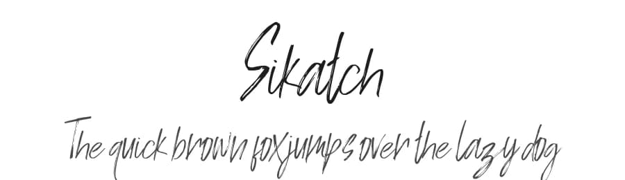 Sikatch by Haksen Studio — Script Handwritten Font