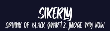 Sikerly by Skiiller Studio — Script Handwritten Font — thumbnail 2