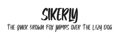 Sikerly by Skiiller Studio — Script Handwritten Font — thumbnail 1