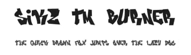Sikz Tm Burner by CrazeCo.com.au — Script Handwritten Font — thumbnail 1