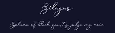 Silagus by MixJpg — Script Handwritten Font — thumbnail 2