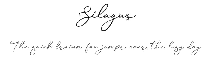 Silagus by MixJpg — Script Handwritten Font