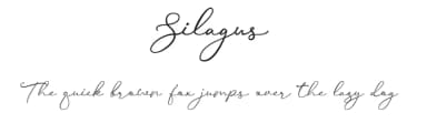 Silagus by MixJpg — Script Handwritten Font — thumbnail 1