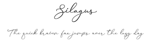 Silagus by MixJpg — Script Handwritten Font