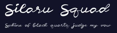 Silaru Squad by Muharima Rasyid — Script Handwritten Font — thumbnail 2