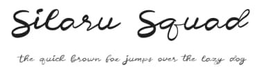 Silaru Squad by Muharima Rasyid — Script Handwritten Font — thumbnail 1