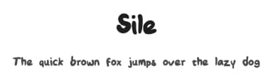 Sile by Dave Ellis — Script Handwritten Font — thumbnail 1