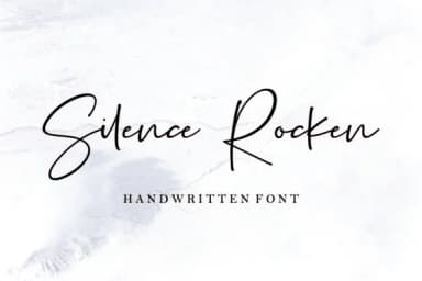 Silence Rocken Font by Fikryal Studio — Script Handwritten Font — thumbnail 1