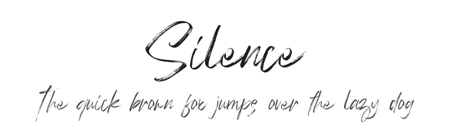 Silence by FallenGraphic Studio — Script Handwritten Font