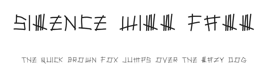 Silence Will Fall by Geronimo Font Studios — Script Handwritten Font