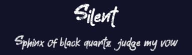 Silent by Vunira Design — Script Handwritten Font — thumbnail 2
