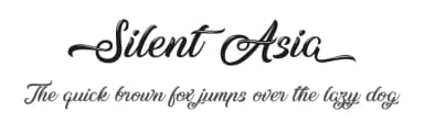 Silent Asia by Typhoon Type - Suthi Srisopha — Script Handwritten Font — thumbnail 1