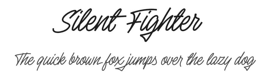 Silent Fighter by Mikrojihad Typography — Script Handwritten Font