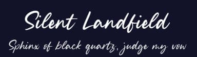 Silent Landfield by Letterative Studio — Script Handwritten Font — thumbnail 2
