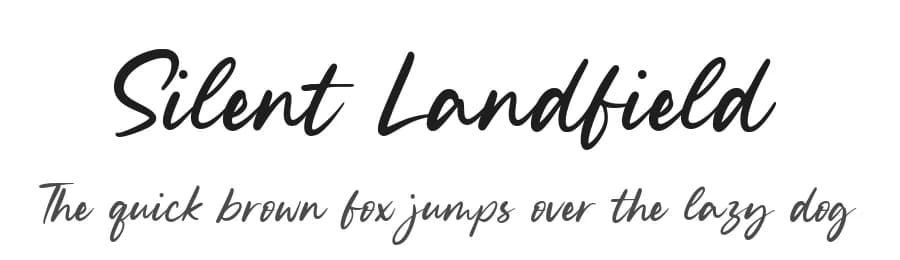 Silent Landfield by Letterative Studio — Script Handwritten Font