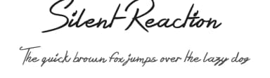 Silent Reaction by JSH creates — Script Handwritten Font — thumbnail 1