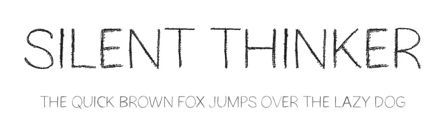Silent Thinker by MJType — Script Handwritten Font