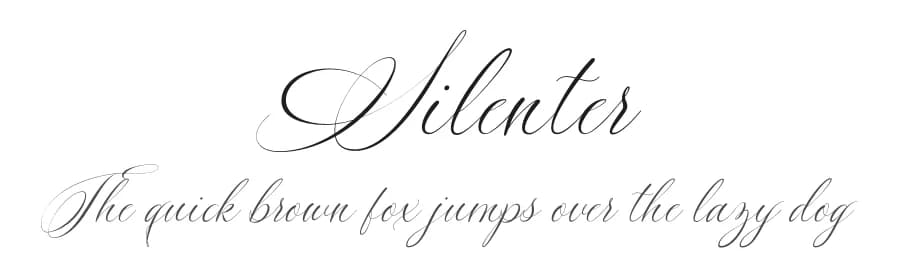 Silenter by Blue Studio09 — Script Handwritten Font