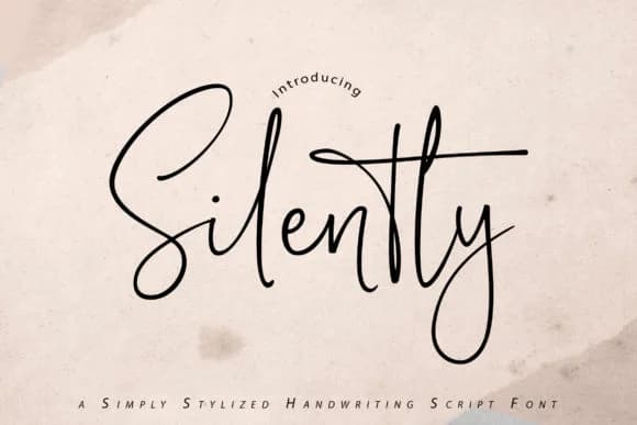 Silently Font by Vunira — Script Handwritten Font
