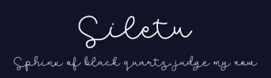 Siletu by Aisyah — Script Handwritten Font — thumbnail 2