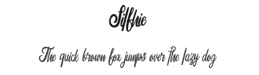 Silfhie by Vunira Design — Script Handwritten Font