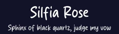 Silfia Rose by Origin Type — Script Handwritten Font — thumbnail 2
