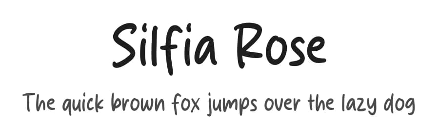 Silfia Rose by Origin Type — Script Handwritten Font