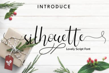 Silhouette Font by Fallengraphic — Script Handwritten Font — thumbnail 1