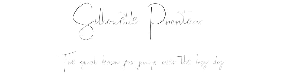 Silhouette Phantom by yuliusparyadi.id — Script Handwritten Font — preview 1