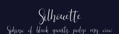 Silhouette by FallenGraphic Studio — Script Handwritten Font — thumbnail 2