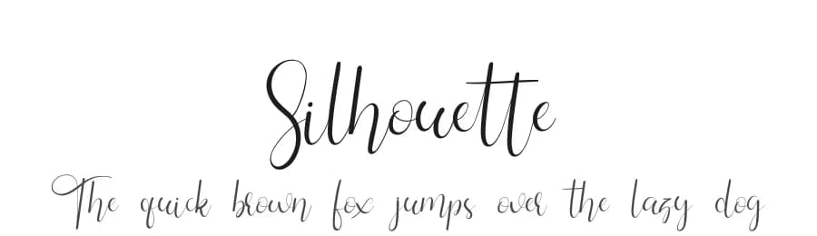 Silhouette by FallenGraphic Studio — Script Handwritten Font