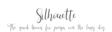 Silhouette by FallenGraphic Studio — Script Handwritten Font — thumbnail 1