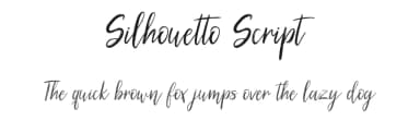 Silhouetto Script by Kirsten Louise — Script Handwritten Font — thumbnail 1